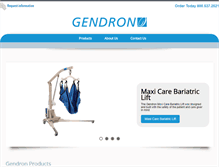 Tablet Screenshot of gendroninc.com